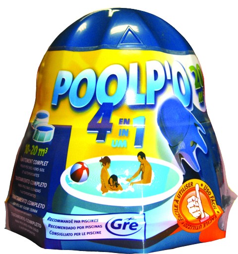 Poolp'o 4 acciones 500g para piscinas 10-20m3